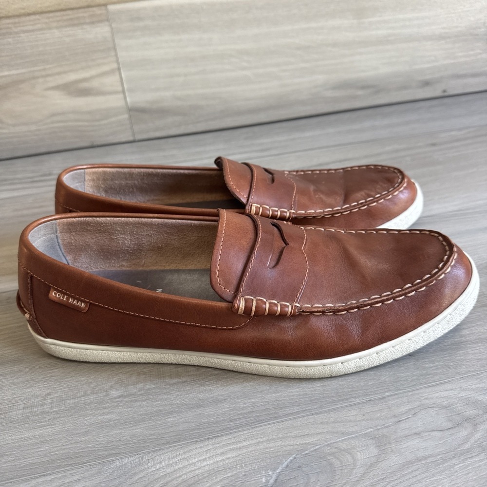 Cole Haan Pinch Maine Men's Classic Penny Loafers Sz 13 Brown Tan Leather Shoes